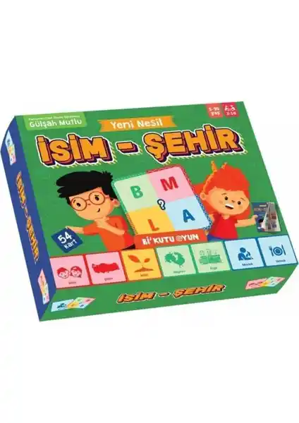 Bi Kutu Oyun Yeni Nesil İsim Şehir Oyunu: Eğlence ve Öğrenmeyi Birleştiren Yenilikçi Masa Oyunu