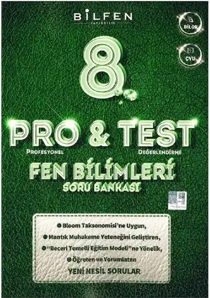 Bilfen Yayınları 8. Sınıf Fen Bilimleri Pro&Test Soru Bankası Güncel ve Kapsamlı İçerik
