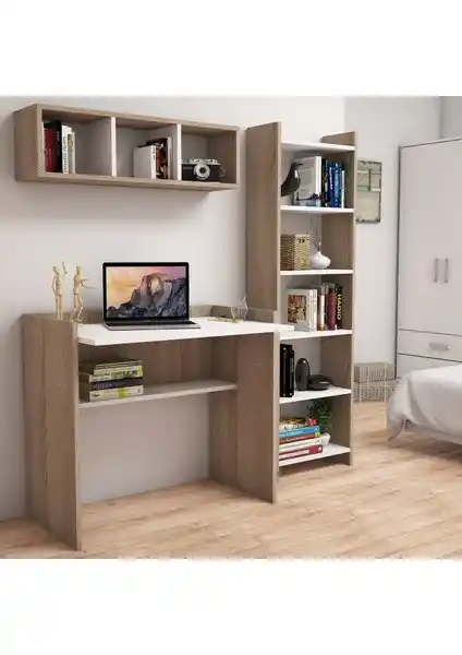 Bimossa Mahidevran ve Nurbanu Çalışma Masası ve Kitaplık Setleri Karşılaştırması