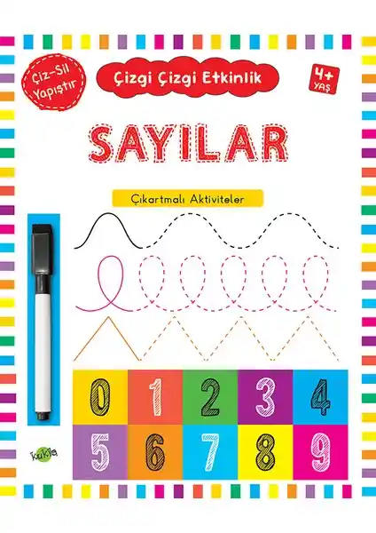 Çizgi Çizgi Etkinlik Sayılar Serisi: 3-5 Yaş Çocuklar İçin Eğitici ve Eğlenceli Kitaplar
