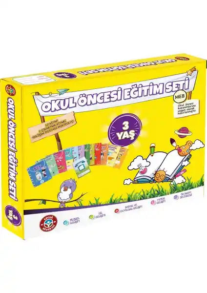 Çocuk Akademi 3 Yaş Okul Öncesi Eğitim Seti: Gelişim Destekleyici Eğitici Kaynak