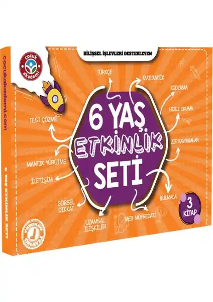 Çocuk Akademi 6-8 Yaş Zeka ve Dikkat Geliştirme Kitap Seti İncelemesi ve Özellikleri