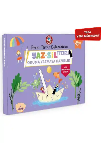 Çocuk Akademi Yaz Sil Serisi Okuma Yazmaya Hazırlık Seti: Erken Dönem Eğitiminde Yenilikçi Yaklaşım