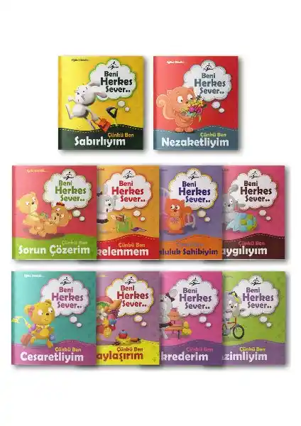 Çocuklar İçin Değerler Eğitimi Serisi: Temel Erdemleri Öğreten Eğlenceli Kitaplar