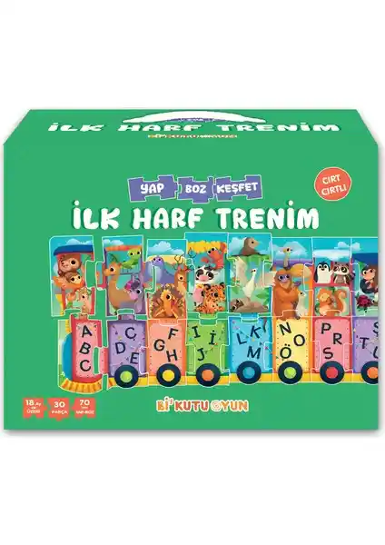 Çocuklar İçin Eğitici ve Eğlenceli İlk Harf Trenim Seti Türkiye Üretimi