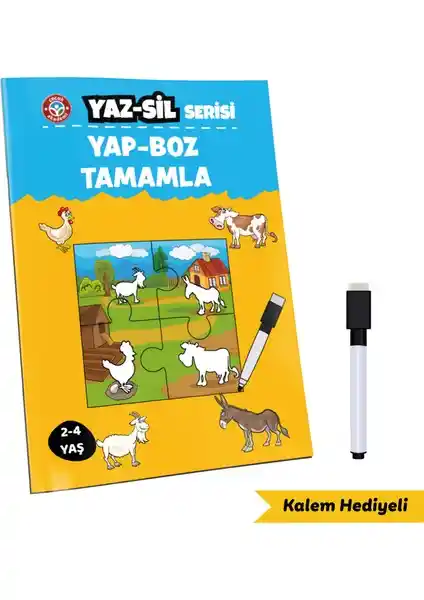 Çocuklar İçin Eğitici ve Eğlenceli Yaz Sil Serisi: Gelişim Destekleyici Eğitim Materyali