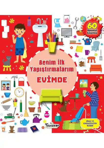 Çocuklar İçin Eğlenceli ve Eğitici Ev Temalı Çıkartma Kitabı İncelemesi