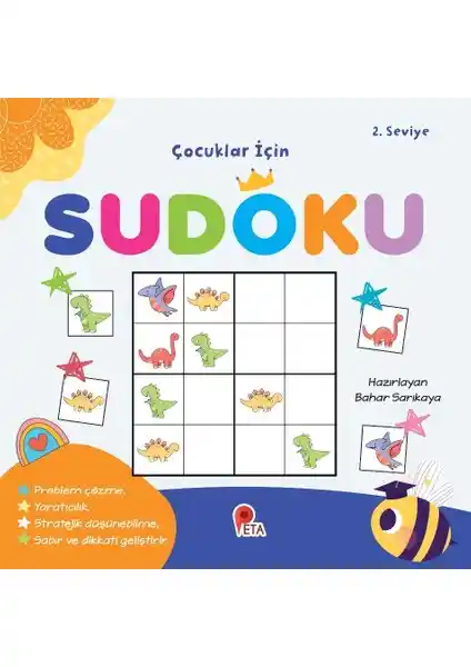 Çocuklar İçin Sudoku 2. Seviye Kitabı Zihinsel Gelişimi Destekleyen Eğitici Aktivite