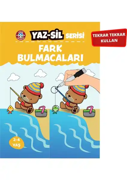Çocuklar İçin Yaz Sil Serisi: Gelişim Destekleyici Eğlenceli Aktivite Kitapları