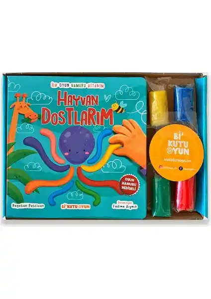 Çocukların Yaratıcılığını ve Motor Becerilerini Geliştiren Hayvan Temalı Oyun Hamuru Kitabı
