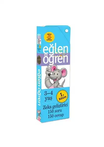 Eğlen Öğren 3-4 Yaş 1. Bölüm: Çocuklar İçin Eğitici ve Etkileşimli Öğrenme Kaynağı