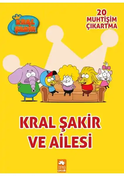 Eksik Parça Çocuk Kral Şakir ve Ailesi Boyama Kitabı Ciltli Eğlenceli ve Eğitici İçeriklerle Dolu