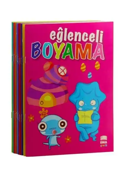 Ema Çocuk Boyama Seti 10 Kitap ile Yaratıcı ve Eğitici Sanat Deneyimi Sağlar