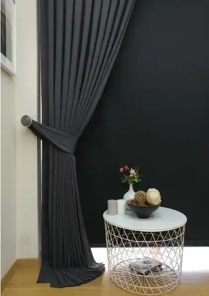 Evdepo Home Taç Antrasit ve Gri Petek Kadife Dokulu Fon Perdeler Karşılaştırması