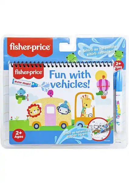 Fisher-Price Water Painting Sulu Boyama Kitabı Çocuklar İçin Yaratıcılığı Artıran Eğlenceli Aktivite
