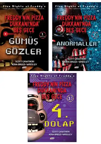 Freddy'nin Pizza Dükkanı'nda Beş Gece 3'lü Set çocuklar için eğitici ve eğlenceli hikaye kitapları