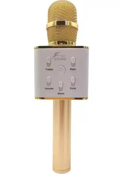 Freesound FS22 Altın Renkli Kablosuz Karaoke Mikrofonu ve Parti Işıkları Özellikleri