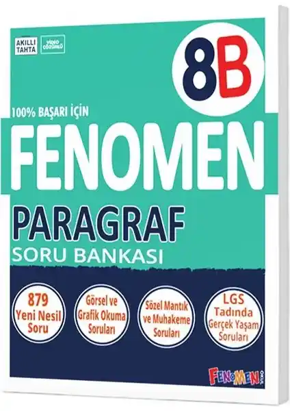 Gama Yayınları 8. Sınıf Fenomen Paragraf Soru Bankası B Öğrencilere Yönelik Etkili Bir Kaynak