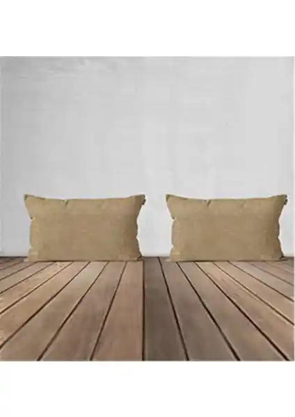 Goccia Kadife Dokulu Kırlent Kılıfı Karşılaştırması: Bej ve Kiremit Renk Seçenekleri