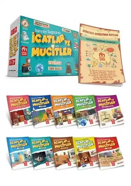 İcatlar ve Mucitler 7-9 Yaş Hikaye Seti Bilim ve Tarih Öğrenimini Destekler