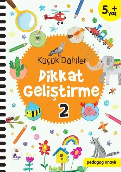 İndigo Çocuk Küçük Dahiler Dikkat Geliştirme Kitabı Çocukların Zihinsel ve Motor Becerilerini Destekler