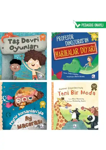 İndigo Çocuk Pedagog Onaylı Uyku Hikayeleri Seti 4 Kitap Çocuklar İçin Eğitici ve Eğlenceli