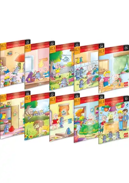 İngilizce Hikaye Seti 10 Kitap ile ilkokul 1. Sınıf Öğrencileri İçin Eğlenceli ve Eğitici Öğrenme Deneyimi