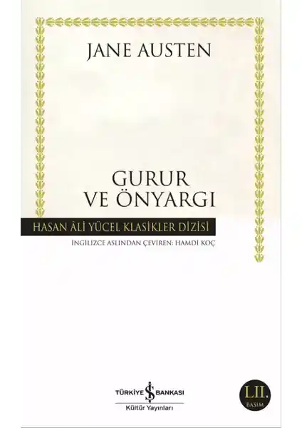 Jane Austen'in Gurur ve Ön Yargı Romanı Türkçe Baskısı 2023 Ciltsiz 408 Sayfa