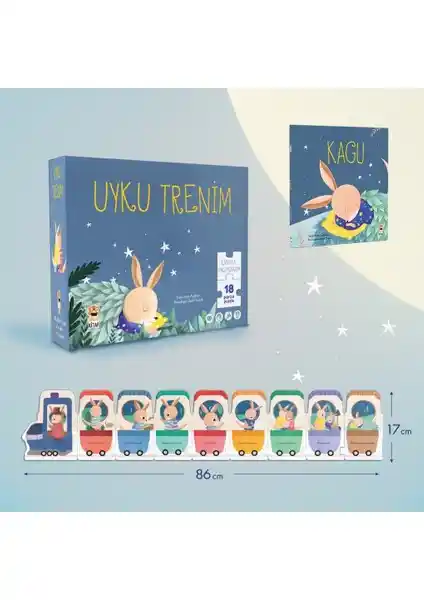 Kagu Kitap ve Uyku Trenim: Çocuklar İçin Eğlenceli ve Eğitici Uyku Rutini Seti