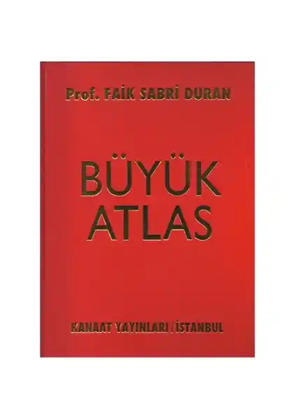 Kanaat Yayınları Büyük Atlas Prof. Faik Sabri Duman ile Detaylı Coğrafya Kaynağı