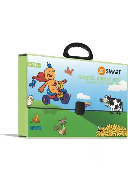 Kontrol Yayıncılık 6 Yaş Zekare Smart Görsel Dikkat Seti Çocukların Bilişsel ve Görsel Gelişimini Destekler