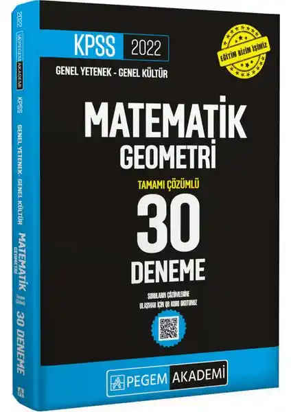 KPSS Matematik 30 Deneme Kitabı: Sınava Hazırlık ve Soru Çözüm Rehberi