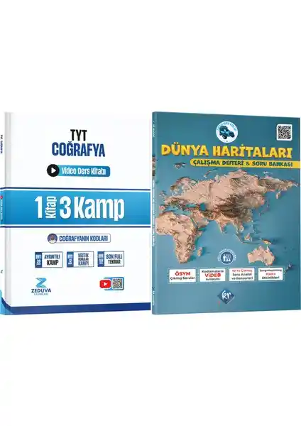 Kr Akademi Yayınları Coğrafyanın Kodları TYT Seti Güncel ve Kapsamlı Eğitim Kaynağı