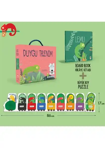 Lemu – Duygu Trenim Çocuklar İçin Duyguları Anlama ve İfade Etme Kitabı