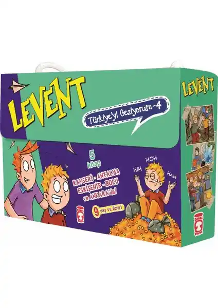 Levent Türkiyeyi Geziyor 4 Seti Çocuklar İçin Eğitici ve Eğlenceli Hikaye Serisi