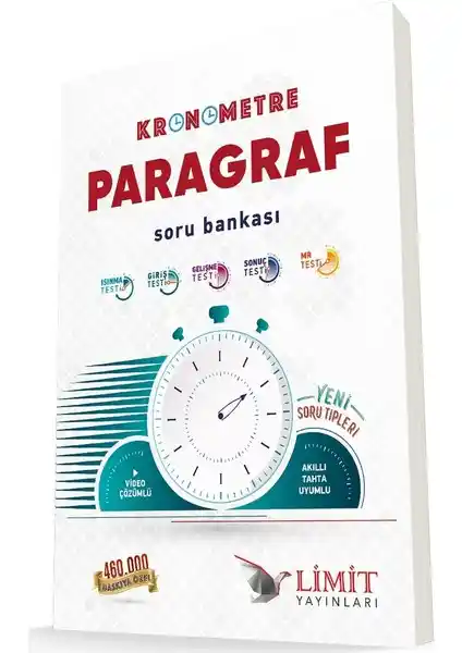 Limit Yayınları Kronometre Paragraf Soru Bankası Türkçe ve Edebiyat Sınavları İçin Güncel ve Etkili Çalışma Kaynağı
