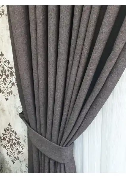 Lüks House Blackout Fon Perdeleri Karşılaştırması: Koyu Kahverengi ve Gri Modelleri