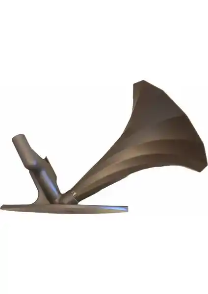 Modern ve Şık Gold Renkli Kablosuz Gramofon Hoparlör ve Telefon Tutucu