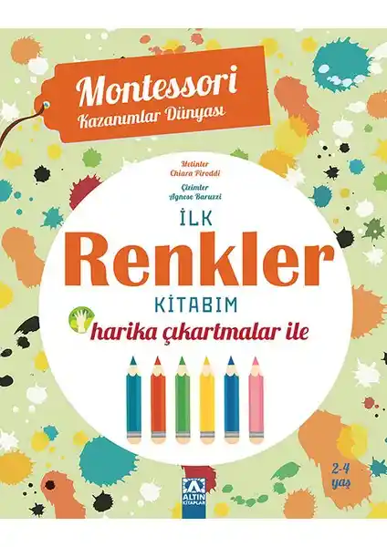 Montessori Temelli Renkler ve Şekiller Öğretici Çocuk Kitabı - Türkçe Eğitim Materyali
