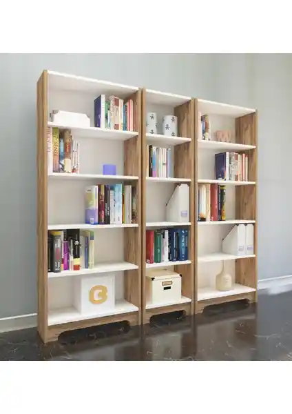 Nur Mobilya Kitaplık Setleri Karşılaştırması: Atlantik Çam Beyaz ve Parlak Beyaz Modelleri