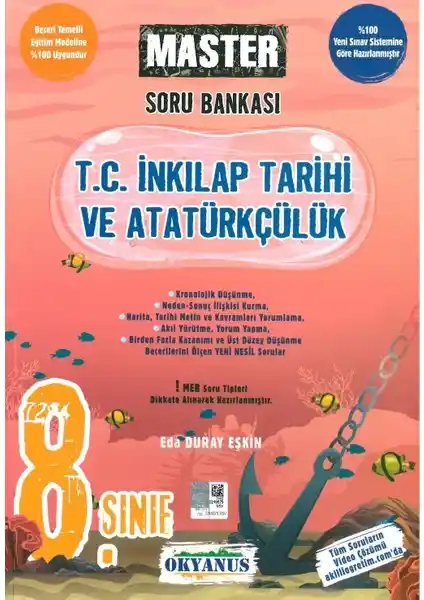 Okyanus Yayınları 8. Sınıf İnkılap Tarihi ve Atatürkçülük Soru Bankası Güncel ve Kullanışlı