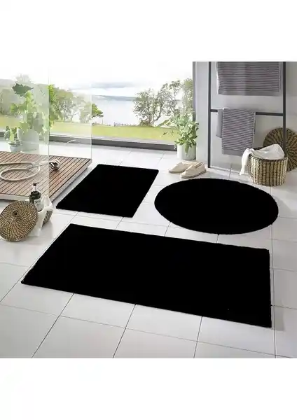 Sarar Post Peluş Banyo Paspas Takımları Siyah ve Gri Karşılaştırması