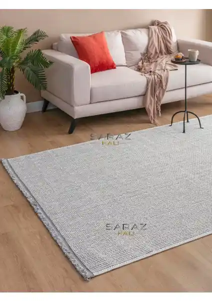 Saraz Halı Gri Bukle ve Sisal Jut Modeli Karşılaştırması