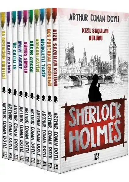 Sherlock Holmes Efsanevi Dedektif Maceraları 10 Kitaplık Türkçe Koleksiyon
