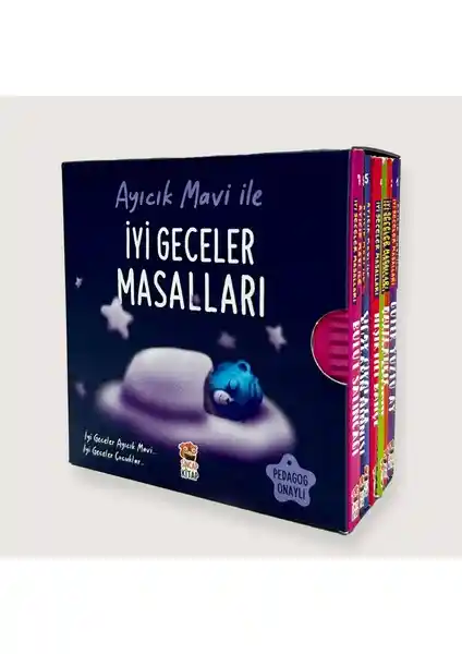 Sincap Kitap Ayıcık Mavi ile İyi Geceler Masalları Seti: Çocuklar İçin Eğlenceli ve Eğitici Hikayeler
