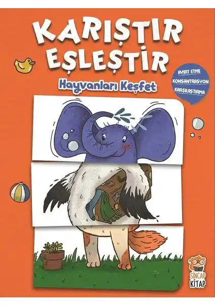Sincap Kitap Karıştır Eşleştir: Çocuklar İçin Eğlenceli ve Öğretici Görsel Algı Geliştirici Materyal
