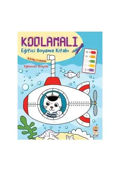 Sincap Kitap Kodlamalı Eğitici Boyama Kitabı: 3-5 Yaş Çocuklar İçin Öğretici ve Eğlenceli Eğitim Aracı