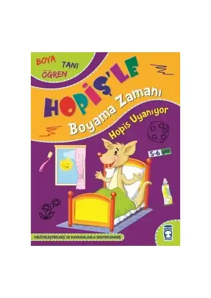 Timaş Çocuk Hopiş Uyanı ve Hopişle Boyama Zamanı Eğitim Kitabı (3-5 Yaş)