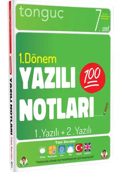 Tonguç Akademi 7. Sınıf Yazılı Notları 1. ve 2. Dönem İçin Kapsamlı ve Güncel Hazırlık Kaynağı