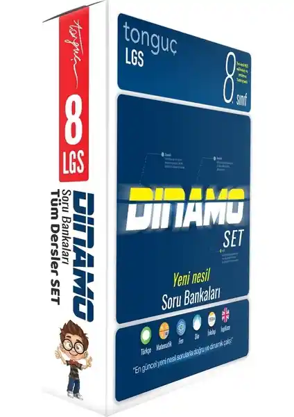 Tonguç Akademi 8. Sınıf LGS Tüm Dersler Dinamo Soru Bankası Seti Öğrencilerin Başarısı İçin Kapsamlı Kaynak